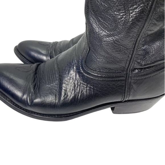 Smoky Mountain Denver Boots sz 8 EE  Black Leather Western Style 4032 - Picture 5 of 14